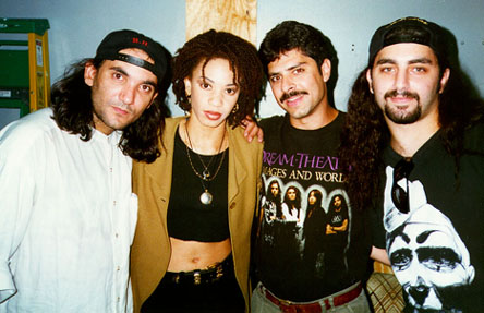 Horacio Hernandez, Cyndi Blackman, me, Mike Portnoy
