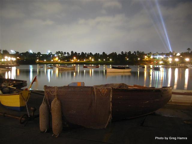 Fishing boat at Portofino Bay Hotel, Orlando